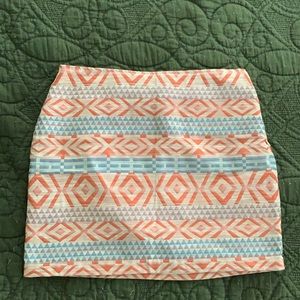 Forever 21 contemporary Aztec print skirt